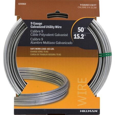 Hillman Wire Galv 9Ga 50' 122062